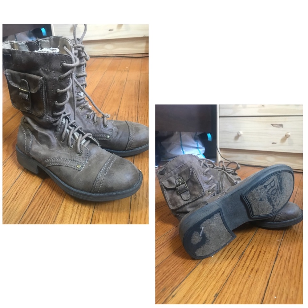 Roxy combat lace up boots